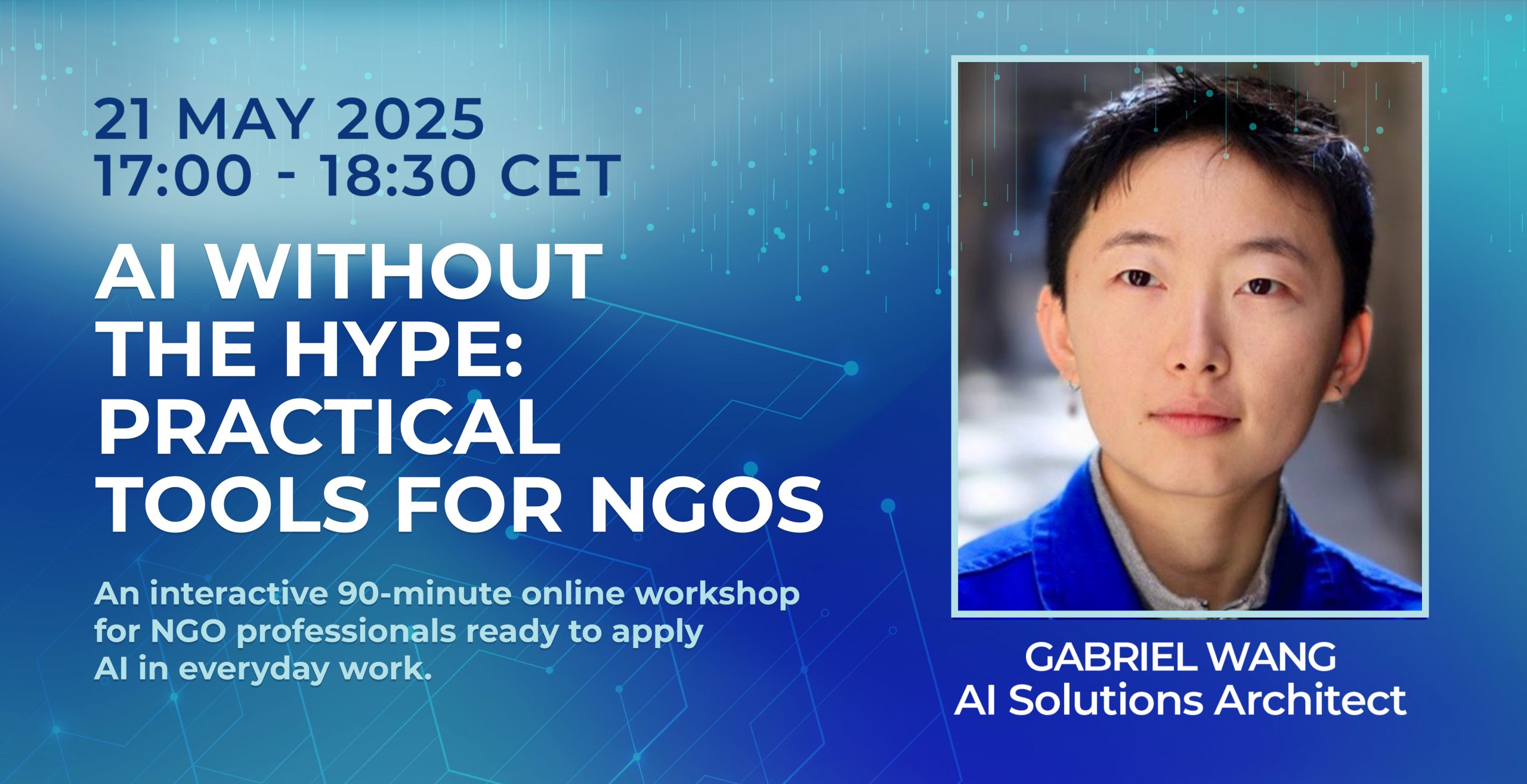 AI WITHOUT THE HYPE: PRACTICAL TOOLS FOR NGOS