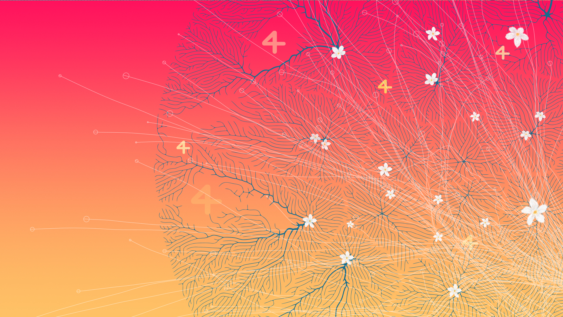 Abstract depiction of human-technology interaction with diverse hands and data flow.